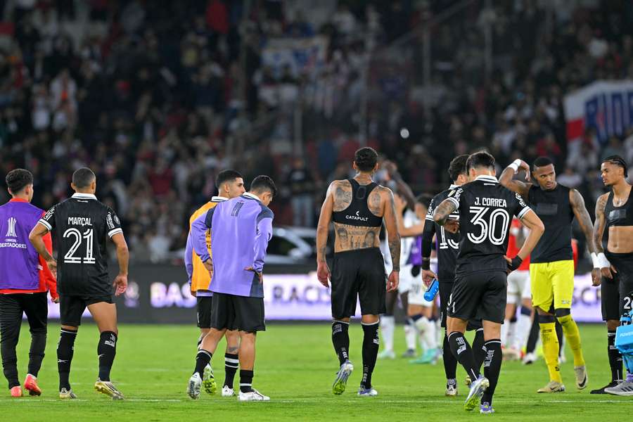 Les joueurs de Botafogo après leur élimination.