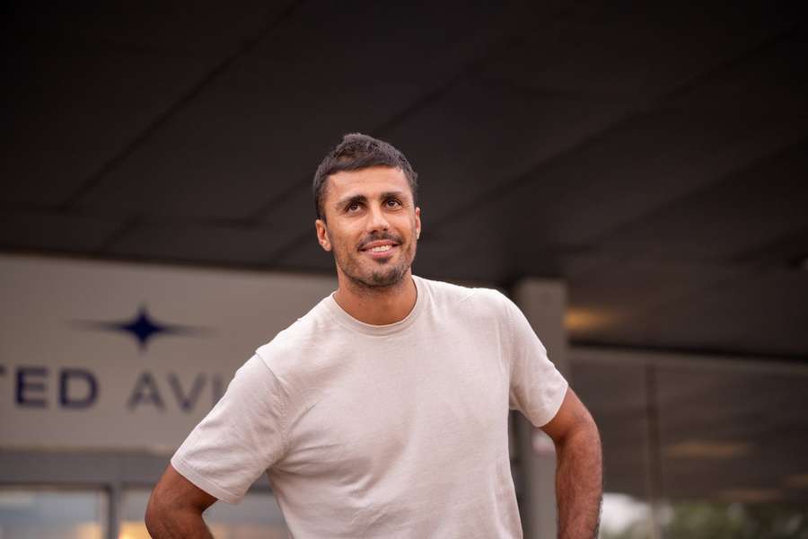 Rodri arriving in Barcelona