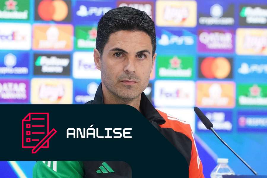 Mikel Arteta falou aos jornalistas