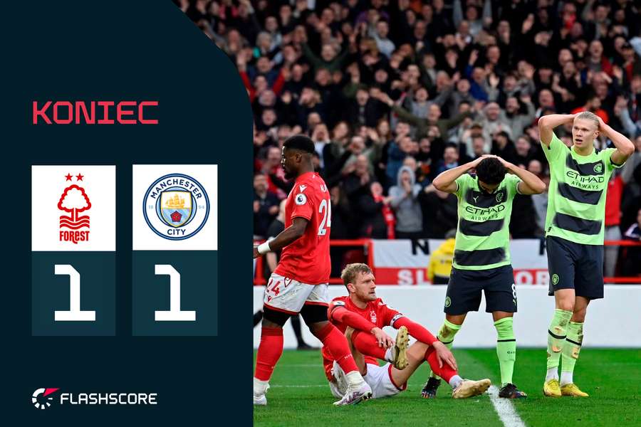 Manchester City traci punkty w niesamowitych okolicznościach. Nottingham uratowało remis