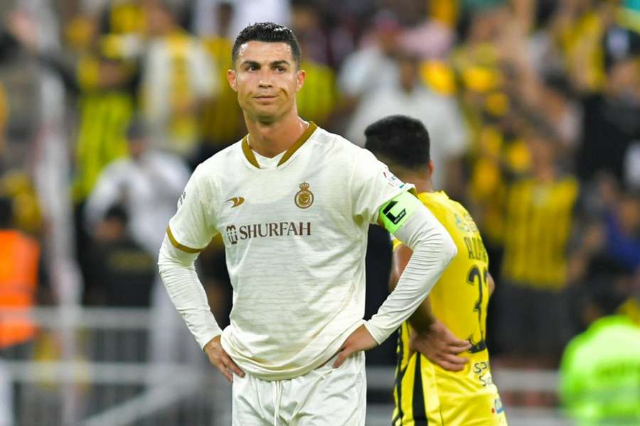 Cristiano Ronaldo no duelo pela liderança da Liga Saudita