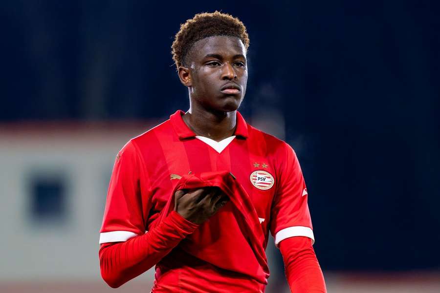 Isaac Babadi scoorde namens Jong PSV tegen Willem II