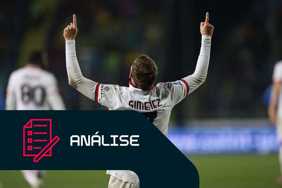 Santi Giménez com o AC Milan