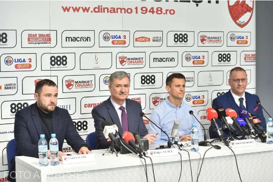 Noua conducere a lui Dinamo a susținut o conferință de presă la stadionul Arcul de Triumf din Capitală