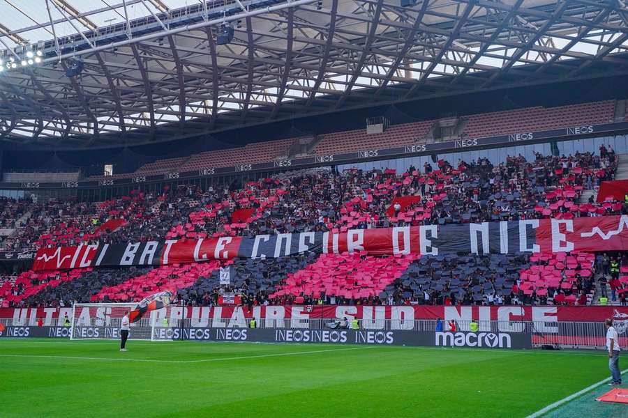 Les supporters déployant leur très beau tifo le week-end dernier pour la réception du FC Nantes.