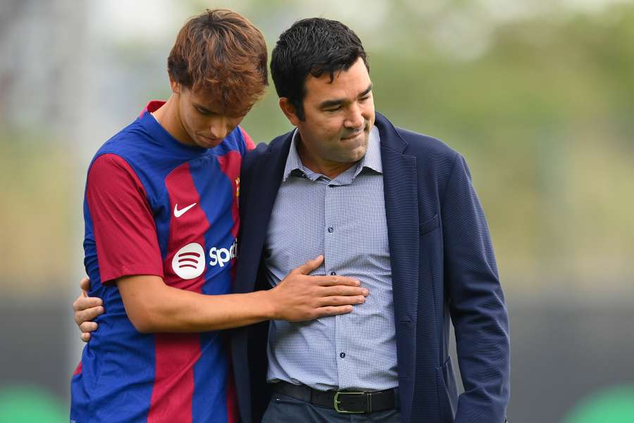 Deco com João Félix na apresentação oficial, este sábado