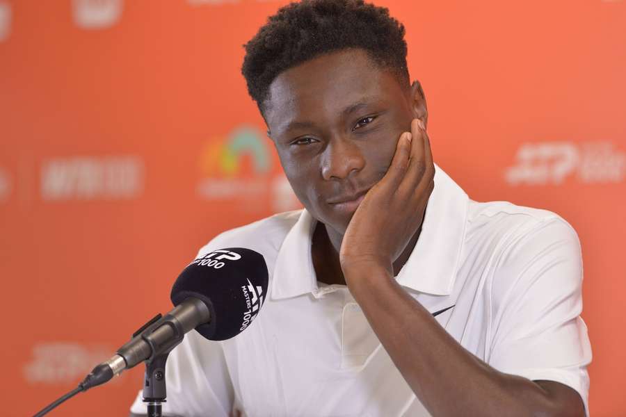 Moise Kouame la conferința de presă Moise Kouame la conferința de presă