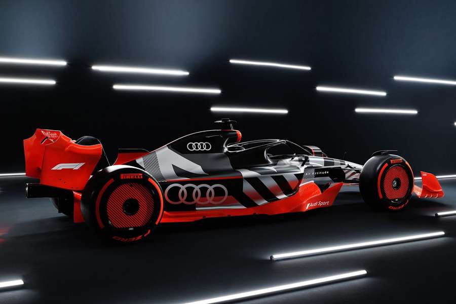 A imagem divulgada pela parceria para o novo monovolume da Sauber/Audi