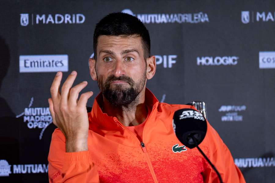 Djokovic no estará en Madrid
