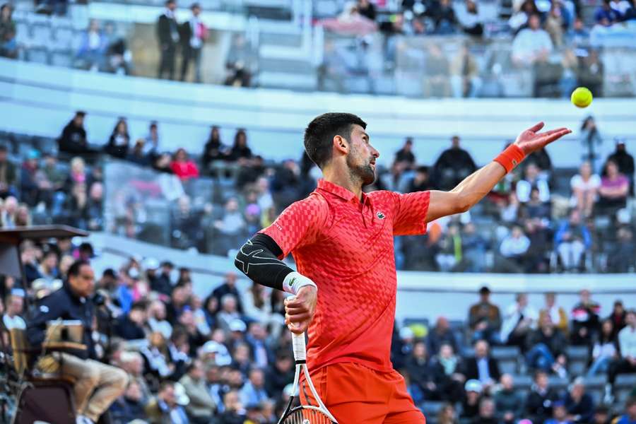 Djokovic, en su primer partido del Abierto de Roma