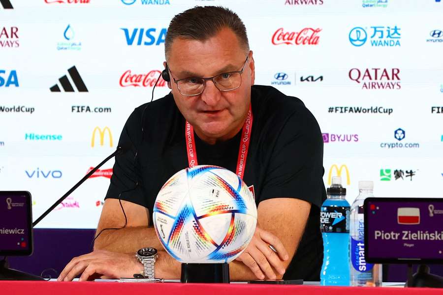 Poland coach Czeslaw Michniewicz before the France game