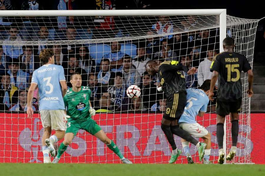 Kolo Muani, en el momento del 1-2 Kolo Muani, en el momento del 1-2