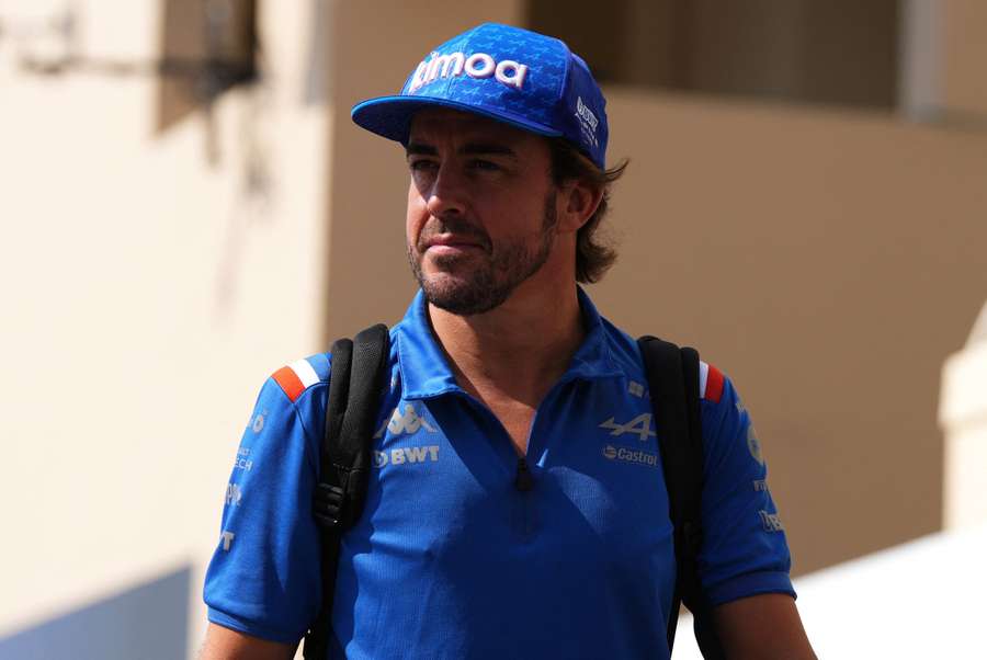 Fernando Alonso ahead of practice