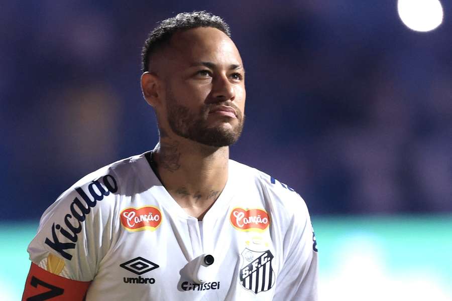 Neymar, en un partido ante el Corinthians Neymar, en un partido ante el Corinthians