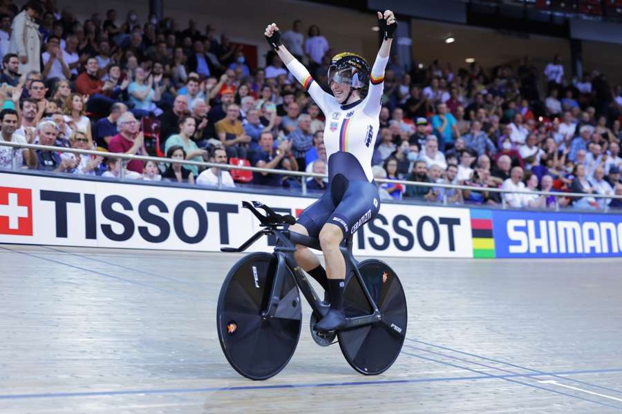 Third time lucky for Germany's Brausse at track worlds