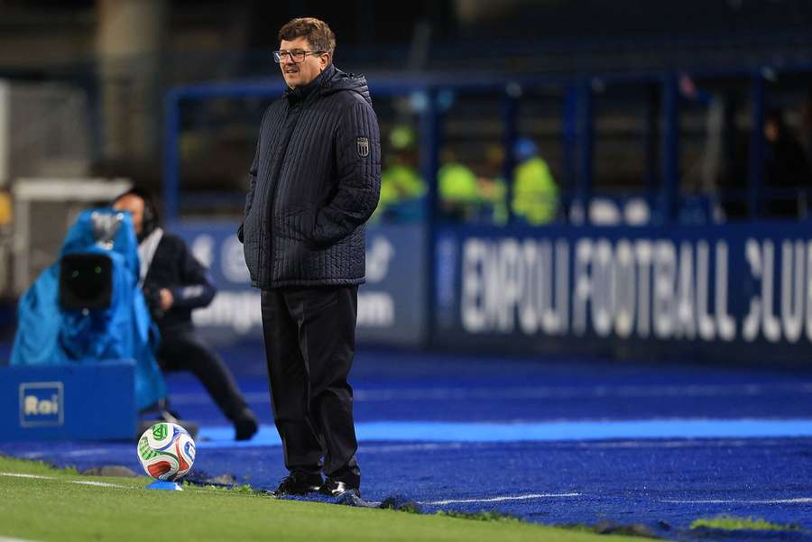 Silvio ‌Baldini on the touchline