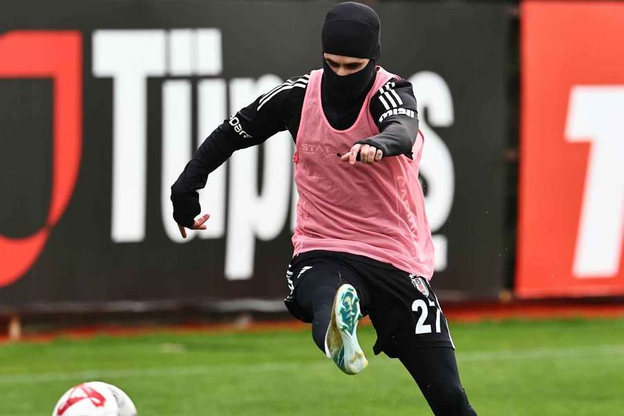 Rafa Silva no treino do Besiktas Rafa Silva no treino do Besiktas