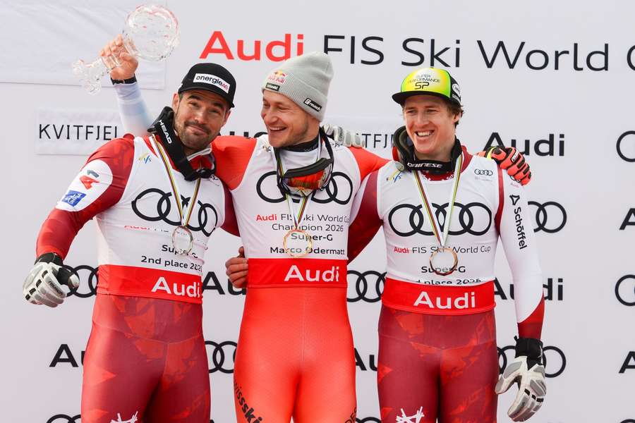 Kriechmayr, Odermatt und Haaser strahlten vom letzten Super-G-Podium der Saison