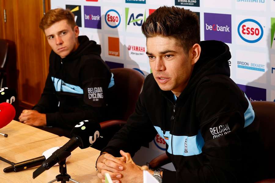 Wout van Aert (rechts) en Remco Evenepoel moeten in Parijs de medailles binnenhalen voor België