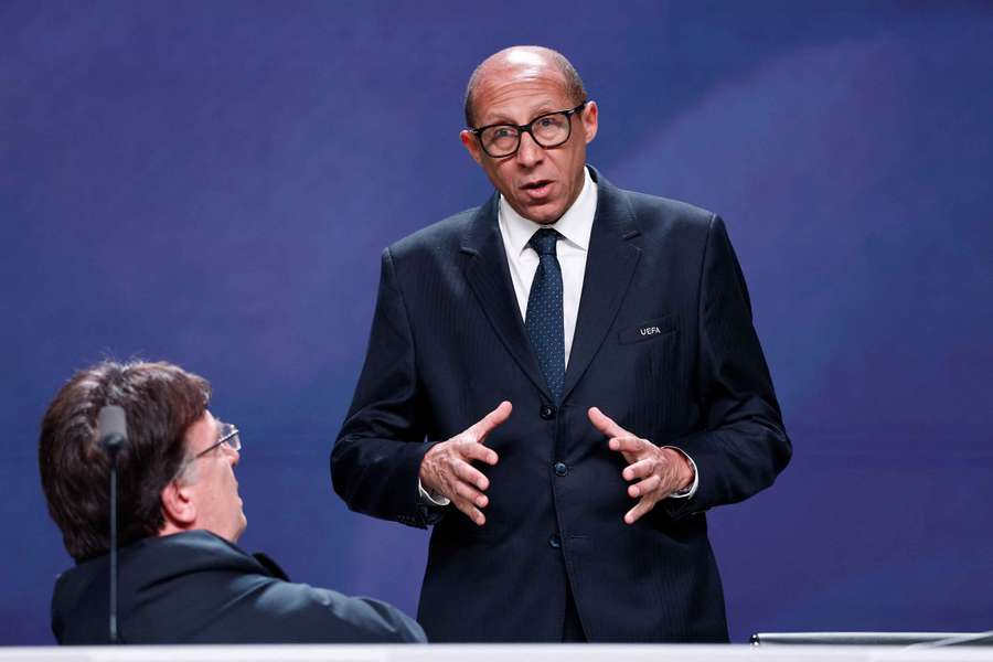 Philippe Diallo au congrès de l'UEFA (12 février 2026). Philippe Diallo au congrès de l'UEFA (12 février 2026).