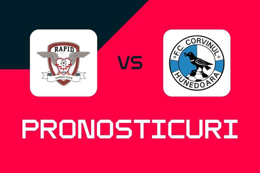 Rapid - Corvinul: Pronosticuri, cele mai bune pariuri și cote Superliga Rapid - Corvinul: Pronosticuri, cele mai bune pariuri și cote Superliga