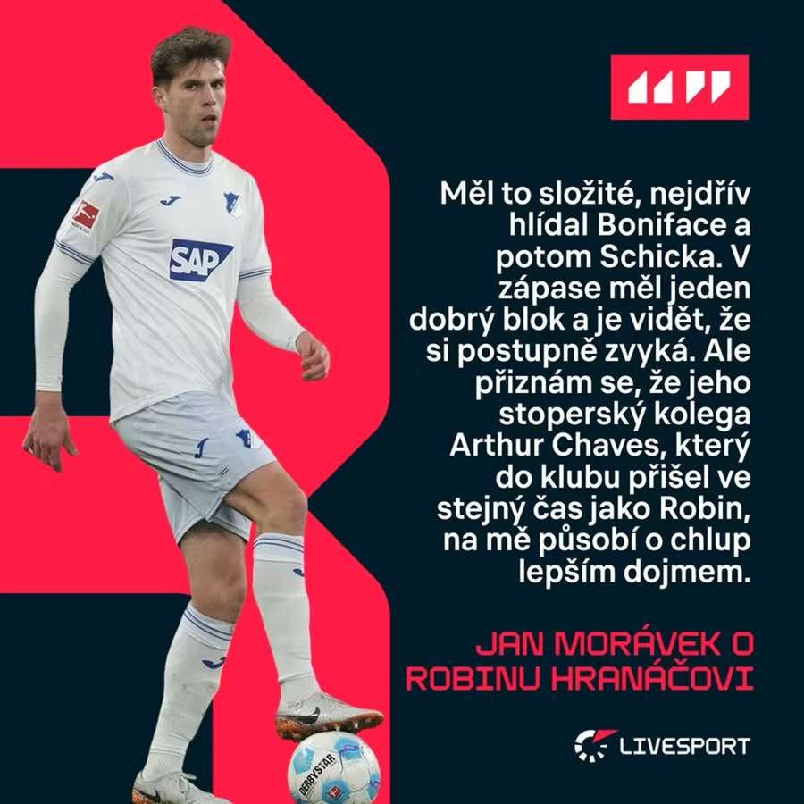 Jan Morávek o Robinu Hranáčovi