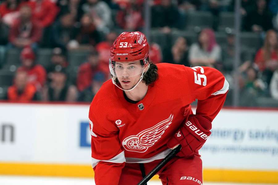 Eishockey-Profi Moritz Seider von den Detroit Red Wings.