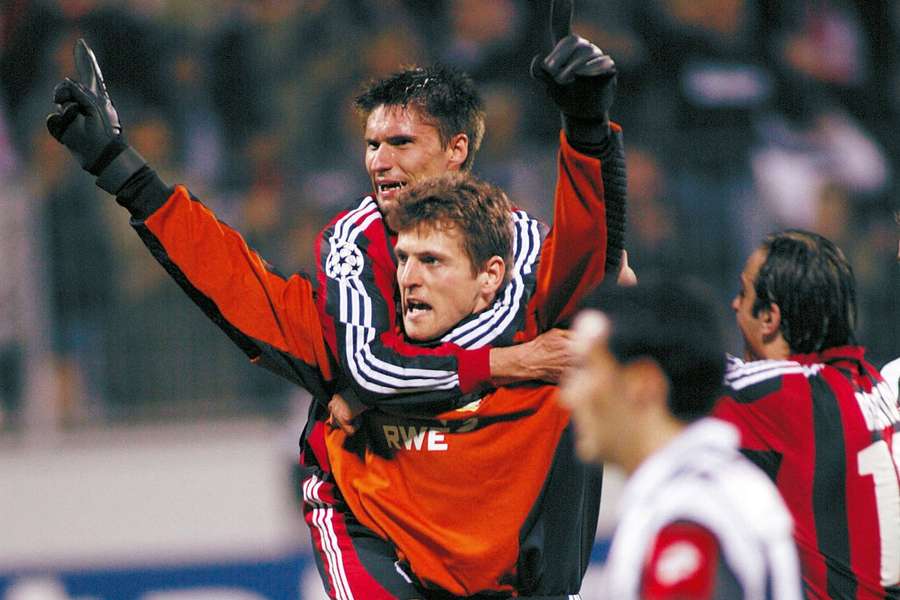 Butt festeja o golo à Juventus Butt festeja o golo à Juventus