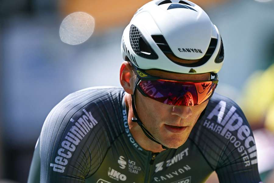 Mathieu Van der Poel na 13.ª etapa do Tour.