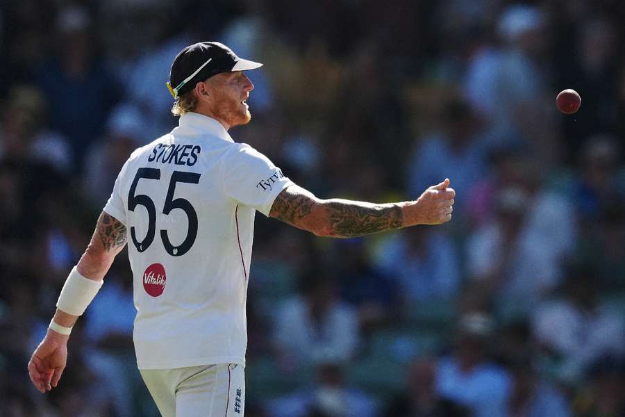Stokes in action during the third Test