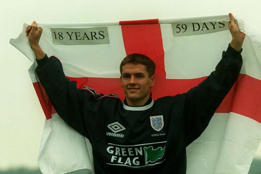 Michael Owen ahead of the 1998 World Cup