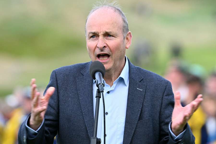 El primer ministro irlandés, en un acto público El primer ministro irlandés, en un acto público