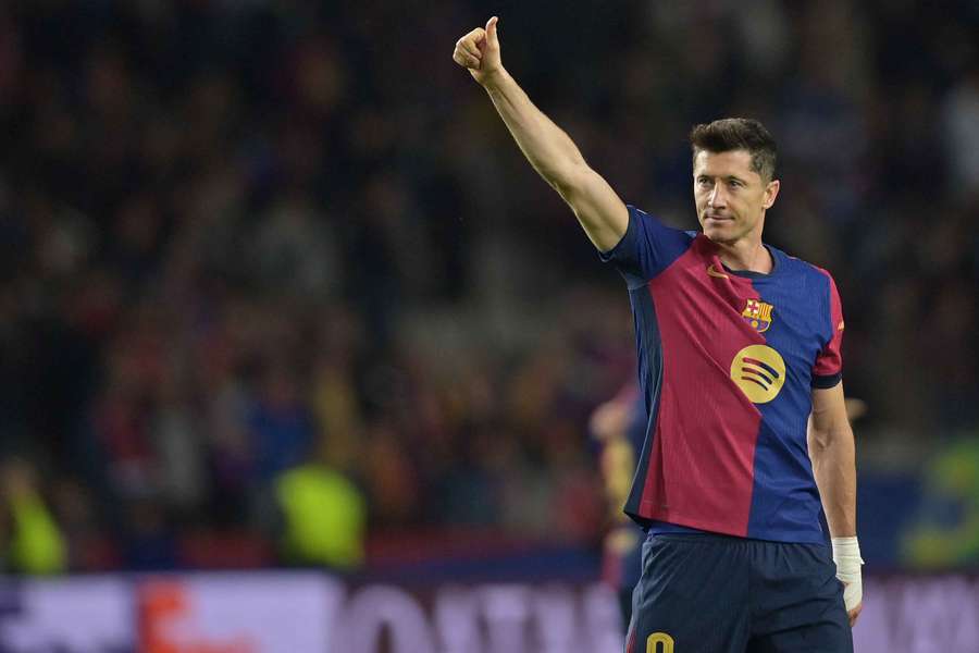 Lewandowski  brought up the milestone on Tuesday night