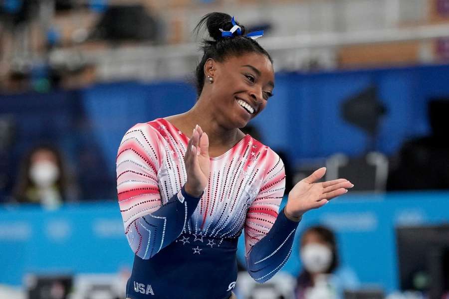 Simone Biles competiu pela última vez em 2021, nos Jogos Olímpicos