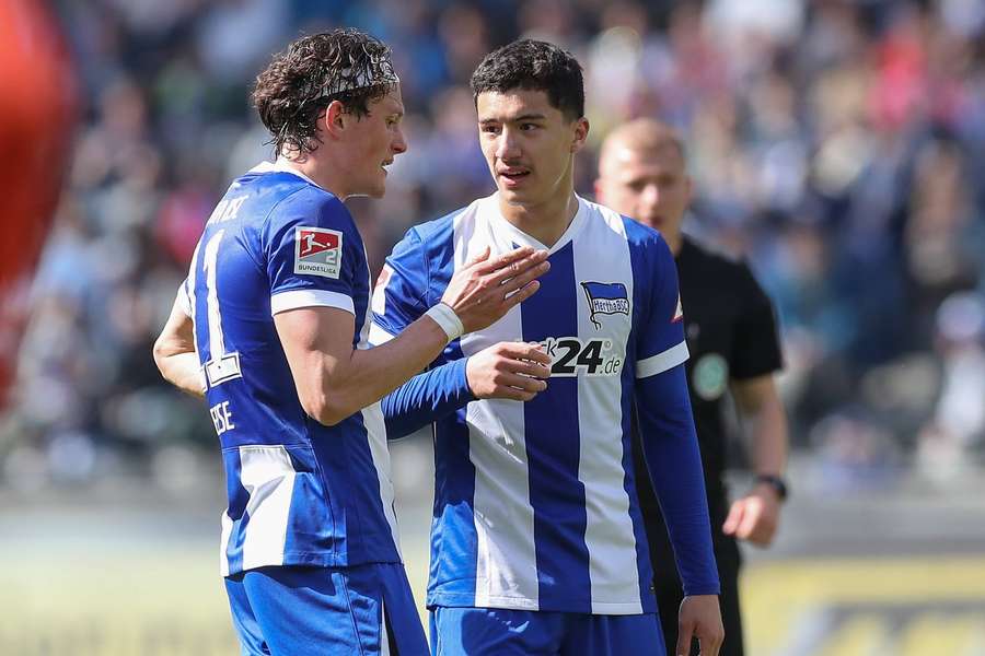 Fabian Reese mit Ibrahim Maza.