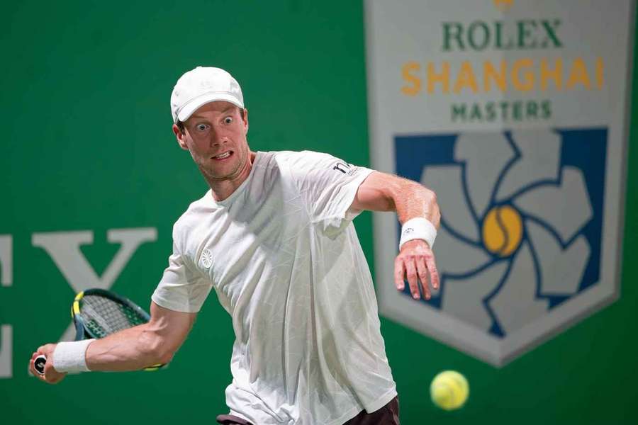 Botic van de Zandschulp during his match against Alex Michelsen Botic van de Zandschulp during his match against Alex Michelsen