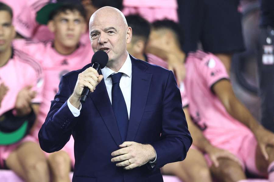 O presidente da FIFA, Gianni Infantino