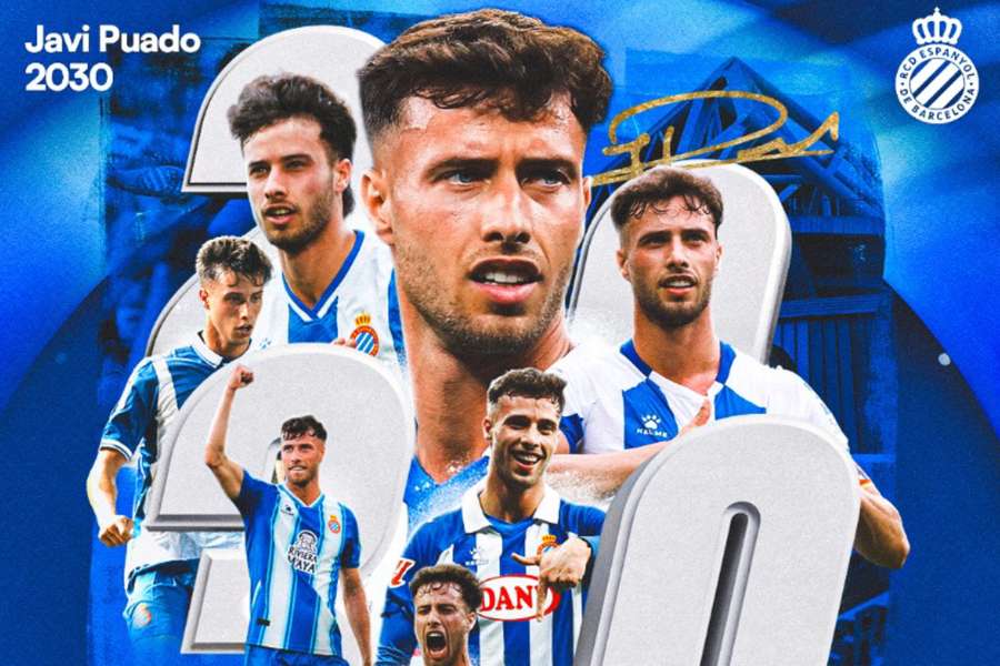 Javi Puado renueva con el Espanyol