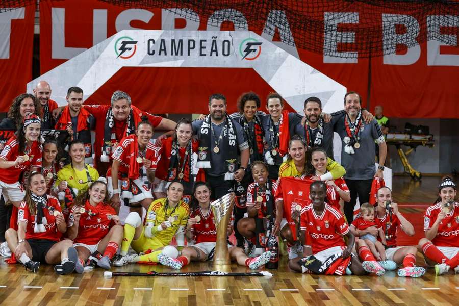 Benfica venceu Nun'Álvares e voltou a sagrar-se campeão nacional de futsal feminino