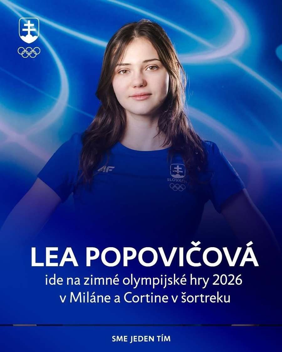 Lea Popovičová bola nominovaná na ZOH.