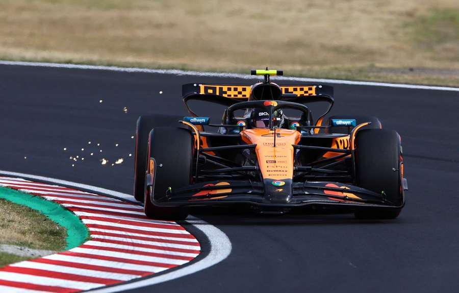 McLaren's Lando Norris during qualifying McLaren's Lando Norris during qualifying