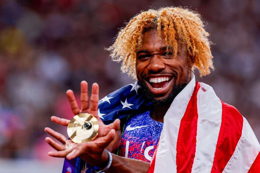 Noah Lyles este pentru a patra oară consecutiv campion mondial la 200 m