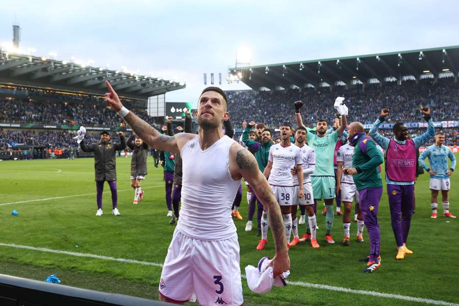 Fiorentina captain Cristiano Biraghi