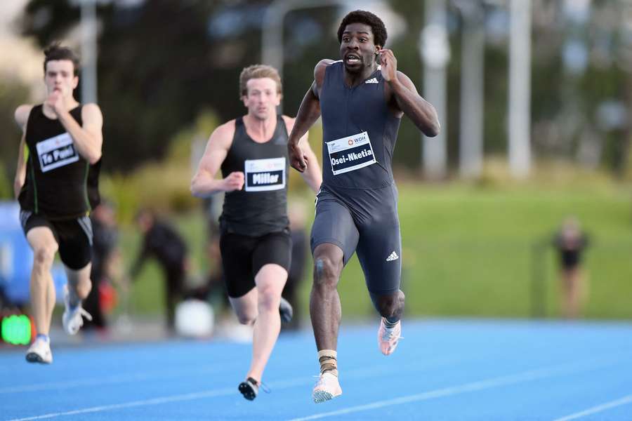 A file photo of Nketia competing at a meet in Christchurch.