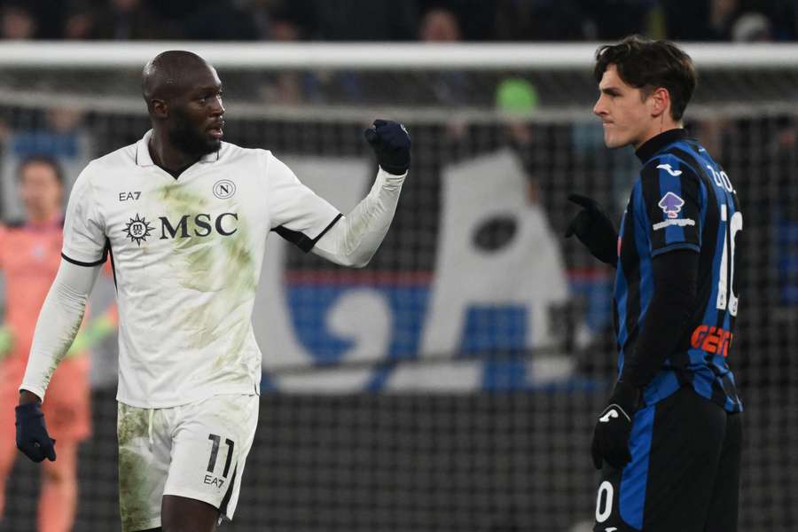Romelu Lukaku cieszy się po golu na 3:2 przeciwko Atalancie