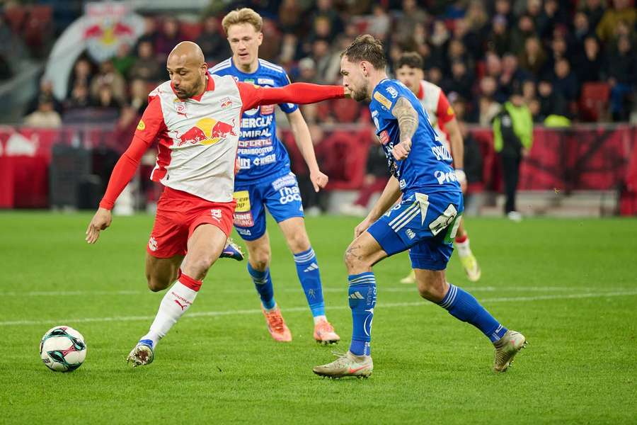 Karim Onisiwo schärft sein Visier für das Cup-Halbfinale gegen Altach. Karim Onisiwo schärft sein Visier für das Cup-Halbfinale gegen Altach.