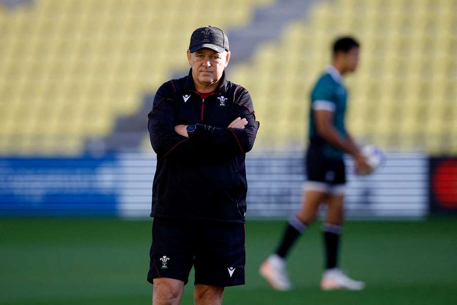 Warren Gatland part of the training session with Wales