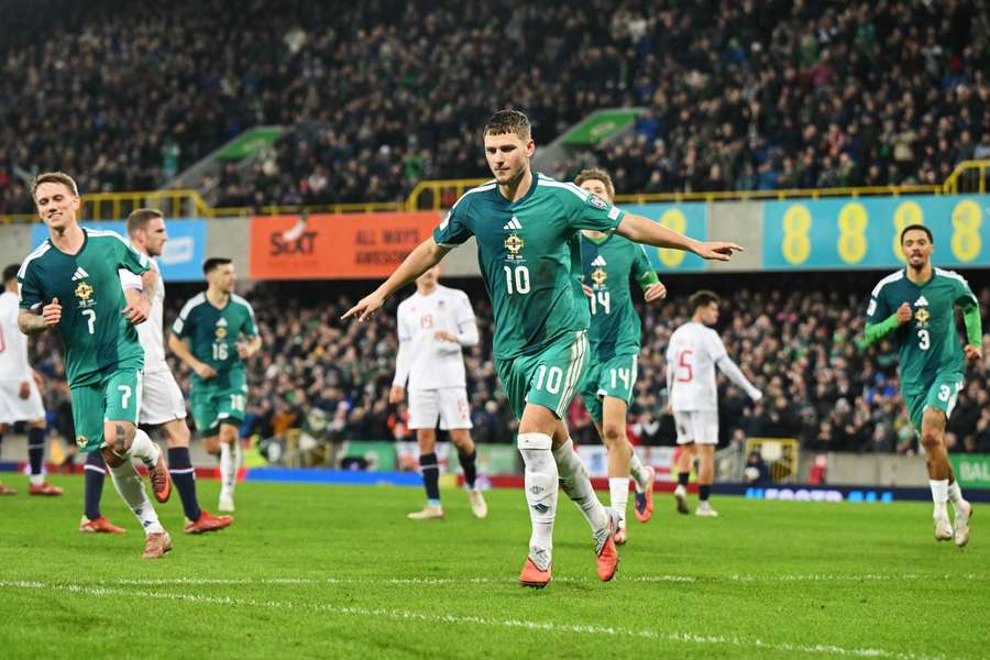 Jamie Donley scored Northern Ireland's only goal of the game Jamie Donley scored Northern Ireland's only goal of the game