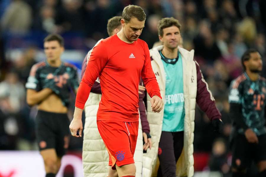 Manuel Neuer desiludido no final do jogo