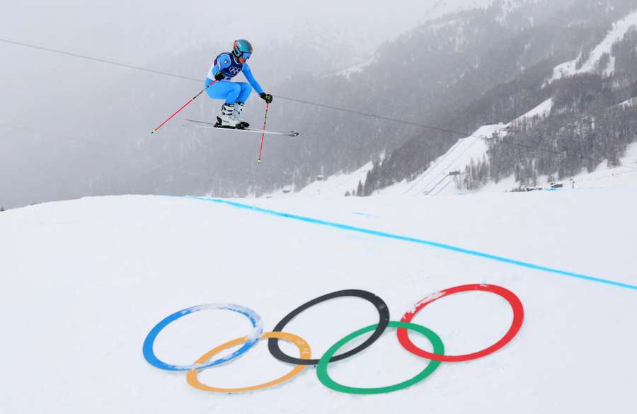 Jole Galli nella gara di ski cross